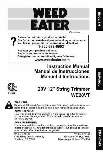 Hyper Tough 20v Max Cordless 12 String Trimmer Manual-page_pdf